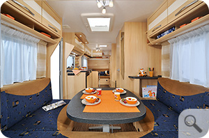 Wohnwagen gross innen