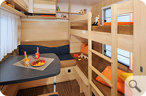 Wohnwagen gross auch innen